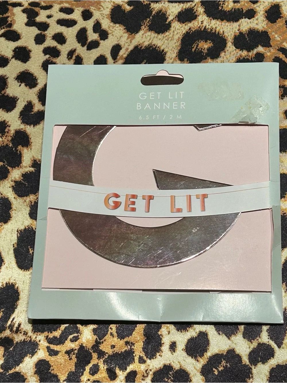 Kohls “Get Lit” Rose Gold 6.5 ft Banner